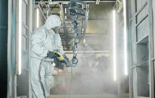 Filters for powder coating